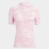 G FORE Exploded Camo Tech Jersey Short Sleeve Quarter Zip Mid Layers